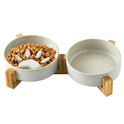 GjnjfdF Hundenapf Slow Feeder | rutschfeste Keramik Hundenapf Station mit Ständer | Haustierzubehör für Haus Garten Indoor Outdoor Stehen Auto Camping GjnjfdF Hundenapf Slow Feeder | rutschfeste Keramik Hundenapf Station mit Ständer | Haustierzubehör für Haus Garten Indoor Outdoor Stehen Auto Camping von GjnjfdF