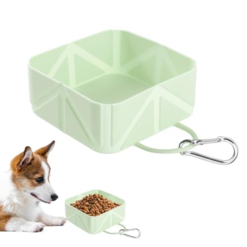 GjnjfdF Hundetrinknapf Tragbar - Faltbarer Outdoor-Katzennapf | 500ml Transportierbarer Napf Für Hunde Katzen Kaninchen Boot Auto Outdoor Aktivitäten Wandern Camping Reisen von GjnjfdF