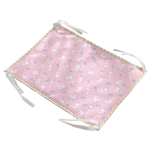 GjnjfdF Kühlmatte Für Hunde | Kühle Unterlage | Vier-Eckiges Seil Doppelseitiges Kühlpad Für Hundebett Wohnzimmer Außenbereich von GjnjfdF