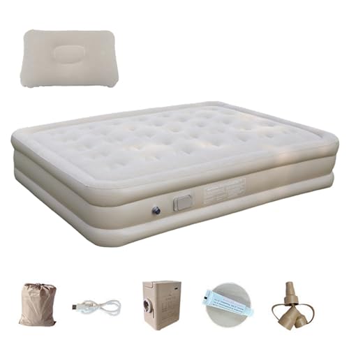 GjnjfdF Mattress aufblasbares Camping-Luftbett für Zelte | Camping-Mattress selbstaufblasend | Schlafkissen mit integrierter Pumpe, Luftmatte von GjnjfdF