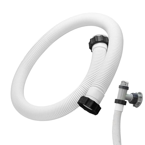 GjnjfdF Pumpenschlauch | 150 cm Schwimmbad Schlauch Ersatz - Flexible Anschlusskomponenten Für Wasserumwälzung Im Außenbereich Schwimmbad Garten von GjnjfdF