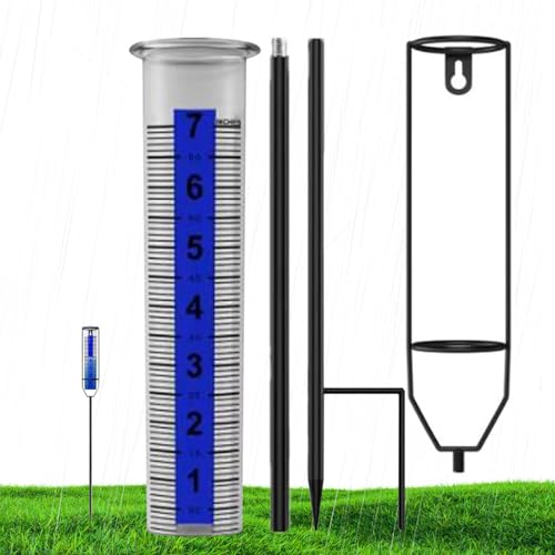 GjnjfdF Regenmessgerät | Regenmesser Mit Erdspieß - Höhenverstellbares Regenmessinstrument Für Terrasse Garten Rasen GjnjfdF Regenmessgerät | Regenmesser Mit Erdspieß - Höhenverstellbares Regenmessinstrument Für Terrasse Garten Rasen von GjnjfdF