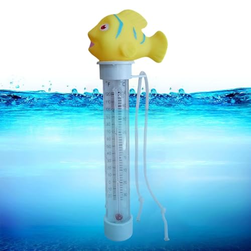 GjnjfdF Schwimmendes Thermometer für Pool – schwimmendes Thermometer, Messgerät für Haus, Dusche, See, Innen- und Außenbereich, verspieltes Design von GjnjfdF