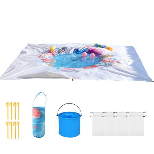GjnjfdF Strandpool | 2x2 Meter Kinderplantschbecken,wasserdichte 2 in 1 Faltbare Stranddecke Für Wasserspiel Camping Picknick GjnjfdF Strandpool | 2x2 Meter Kinderplantschbecken,wasserdichte 2 in 1 Faltbare Stranddecke Für Wasserspiel Camping Picknick von GjnjfdF