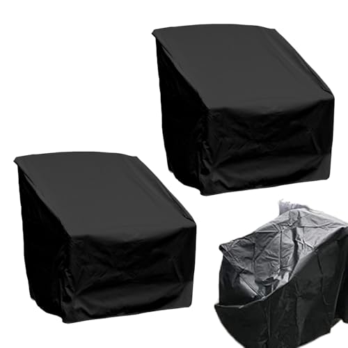 GjnjfdF Terrassenstuhlbezüge Wasserfest - 2 Stück Wasserdichte Stuhlhüllen Für Drehstühle Im Freien,420D Atmungsaktiver Möbelschutz 79 x 84 x 91 cm von GjnjfdF