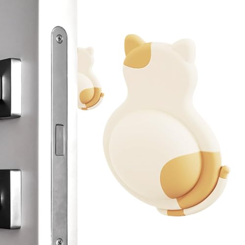 GjnjfdF Türgriff Wandschutz - Süße Tierdesign Wandschutzpolster | Klebender Türstopper Für Trockenbau Kopfboard Küche Flur Kühlschrank von GjnjfdF