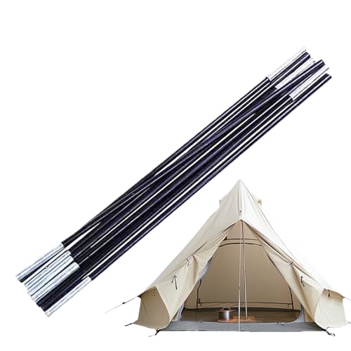 GjnjfdF Zeltstangen,Verstellbare Stahlstangen für Planen - Flexibel Leicht Reparaturteile Verstellbare Längen Für Wandern Camping Outdoor Abenteuer von GjnjfdF