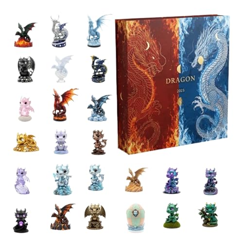 GkgWuxf 2025 Weihnachtsadventskalender | Süßer Mittelpunkt 2D 2025 - Drache Schreibtischdekoration Kalender Advent | Für Kinder Erwachsene Sammler Auto Innendeko Desktop Geburtstag Festtag GkgWuxf 2025 Weihnachtsadventskalender | Süßer Mittelpunkt 2D 2025 - Drache Schreibtischdekoration Kalender Advent | Für Kinder Erwachsene Sammler Auto Innendeko Desktop Geburtstag Festtag von GkgWuxf