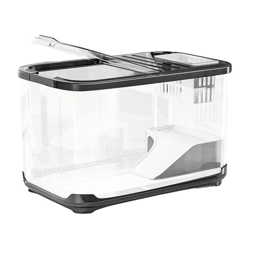 GkgWuxf Aquarium Mit Belüftungslöchern | Aquarium Sets | Schildkrötenbecken Mit Rampe Für Süßwasser Salzwasser Pflanzen Deko von GkgWuxf