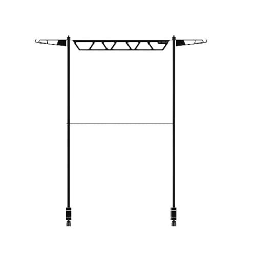 GkgWuxf Camping Kochgeschirr - Tisch Aufbewahrungsständer - Tragbar Abnehmbar Metall Topfhalter Organizer für Picknick Reise Grillen Angeln Wandern BBQ von GkgWuxf