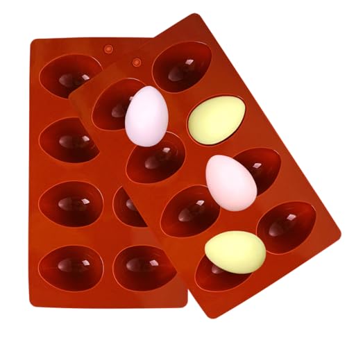 GkgWuxf Eiersandwich-Form,8-Fach Eier-Form würfelform - 2-Teilig Backofenfest Formen Für Schokolade Bonbons Brot Gummibärchen Muffin Mousse GkgWuxf Eiersandwich-Form,8-Fach Eier-Form würfelform - 2-Teilig Backofenfest Formen Für Schokolade Bonbons Brot Gummibärchen Muffin Mousse von GkgWuxf