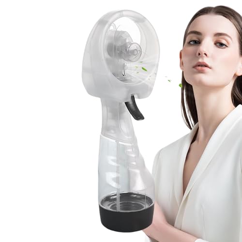 GkgWuxf Handventilator Mit Sprühnebel - Ventilator Mit Sprühnebel Für Camping - Tischkühlung Mit 300ml Wassertank Für Outdoor Freizeit Und Zuhause von GkgWuxf