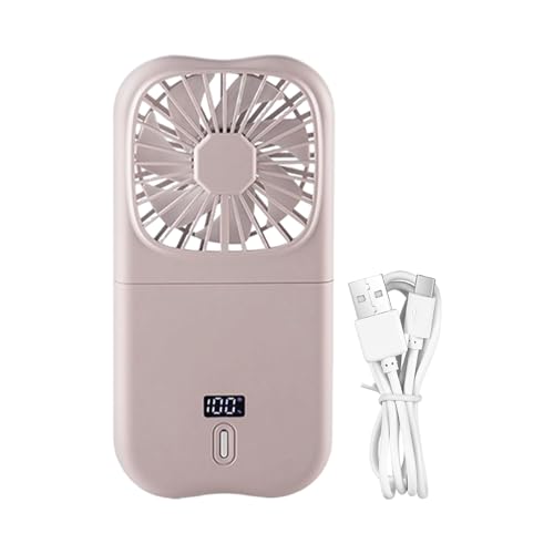 GkgWuxf Handventilator Mit Wiederaufladbarem Akku | Klappbar Tragbarer Tischventilator Mit Handyhalter - Outdoor Kühlausrüstung für Wandern Sport Sommer Büros Einkaufen und Angeln von GkgWuxf