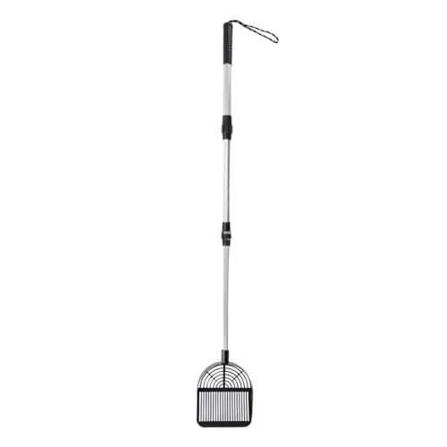 GkgWuxf Hühnerstall Schaufel, Schwerlast Verlängerbar Verstellbar Katzenschaufel, Ergonomischer KOT Aufnehmer für Käfig Stall Hühnerstall Pferdebox Wohnung von GkgWuxf