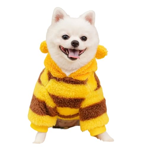 GkgWuxf Hundepullover - Biene Kalte Jahreszeit Mantel,Warme Kleidung Sweater Kostüm für Yorkie Chihuahua Katze Junge Mädchen Herbst Winter Halloween Weihnachten GkgWuxf Hundepullover - Biene Kalte Jahreszeit Mantel,Warme Kleidung Sweater Kostüm für Yorkie Chihuahua Katze Junge Mädchen Herbst Winter Halloween Weihnachten von GkgWuxf