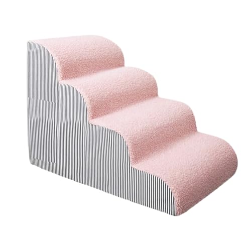 GkgWuxf Hundetreppe Fürs Bett, Katzen Und Hunde Treppen Couch Und Bett Stufen, Waschbarer Bezug rutschfeste Couch Leiter Für SUV Truck Zuhause Schlafzimmer Wohnzimmer Indoor Outdoor von GkgWuxf
