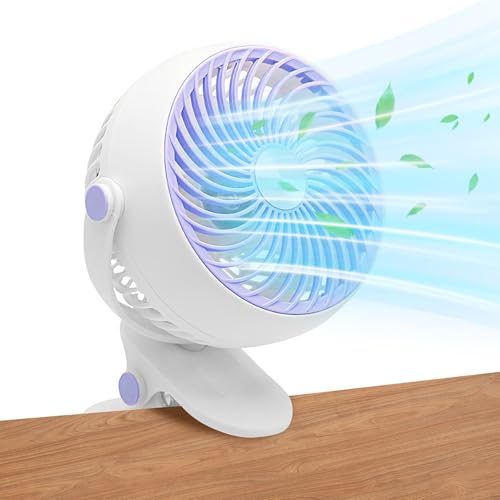 GkgWuxf Klemmbarer Ventilator - Kühlender Tischventilator mit Klemmvorrichtung,USB-Aufladbar Leiser Luftkühler Mit Neigungseinstellung 5 Stufen Tragbar Für Camping Reise Zelt GkgWuxf Klemmbarer Ventilator - Kühlender Tischventilator mit Klemmvorrichtung,USB-Aufladbar Leiser Luftkühler Mit Neigungseinstellung 5 Stufen Tragbar Für Camping Reise Zelt von GkgWuxf