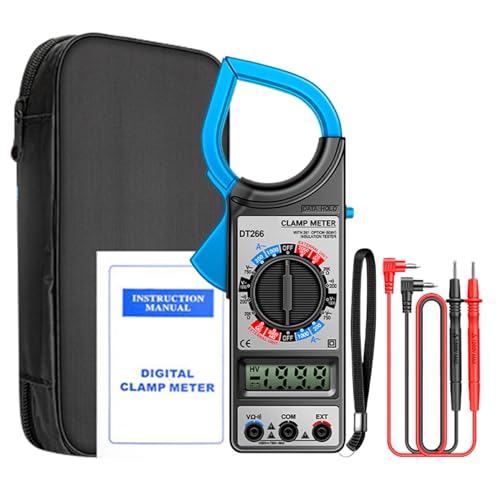 GkgWuxf Klemmmesser | AMP -Spannungstester - Elektriker -Werkzeuge mit JAW LCD -Anzeigedetektor für AC DC -Stromspannung Industrial Automotive von GkgWuxf