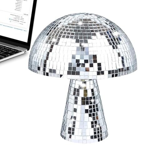 GkgWuxf Pilz Disco Ball, Spiegel Disco Pilz | Spiegel Glitter Disco Ball für Home Art | Silberspiegel Disco Ball Decor für unvergessliche Heimpartys und Bühnendekoration GkgWuxf Pilz Disco Ball, Spiegel Disco Pilz | Spiegel Glitter Disco Ball für Home Art | Silberspiegel Disco Ball Decor für unvergessliche Heimpartys und Bühnendekoration von GkgWuxf