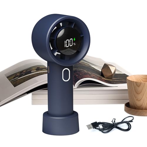 GkgWuxf Tragbare Handfächer | Kühlender Handventilator | 100 Stufen Batteriebetriebener Luftkühler Für Schlafzimmer Reise Outdoor von GkgWuxf