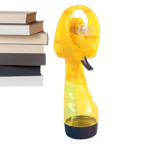 GkgWuxf Tragbarer Ventilator Mit Sprühnebel - Handgehaltener Batteriebetriebener Sprühnebel Ventilator - 350ml Wassertank Kühlgerät Für Wandern Angeln Camping Outdoor Aktivitäten von GkgWuxf