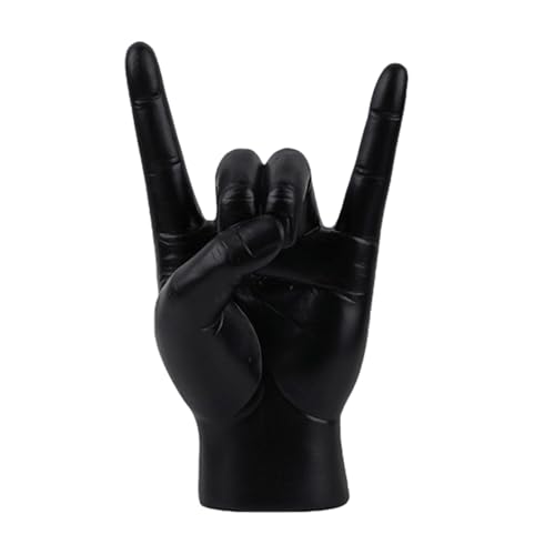 GkgWuxf You Rock Hand-Skulptur, Rock'n'Roll-Handstatue - Handskulptur Fingerstatuen | Klassische Gesten-Handskulptur – Handstatue, „I Love You“-Handschild, Wohndekoration – Statuen für die von GkgWuxf