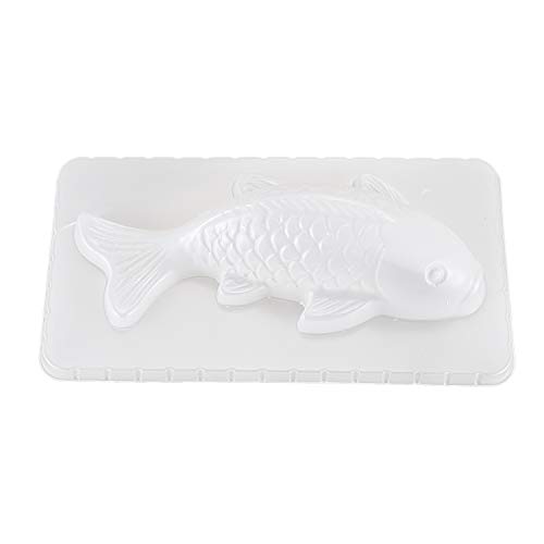 Gkhowiu 3D Karpfen Cyprinus Fisch Kuchen Schokoladen Form Gelee Zucker-Handwerk Form DIY Werkzeug Kueche Weiss S von Gkhowiu