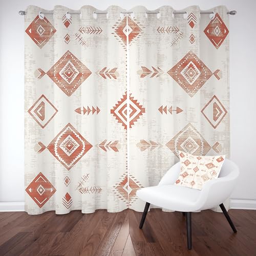Gklnmcx Aztek Tribal Gardinen Blickdichte, Südwestlich Geometrie Vorhang Schlafzimmer, 158 x 132, Diamant Navajo Vorhange Kälteschutz Thermogardine, Wohnzimmer 2er Set Mit Ösen Gklnmcx Aztek Tribal Gardinen Blickdichte, Südwestlich Geometrie Vorhang Schlafzimmer, 158 x 132, Diamant Navajo Vorhange Kälteschutz Thermogardine, Wohnzimmer 2er Set Mit Ösen von Gklnmcx