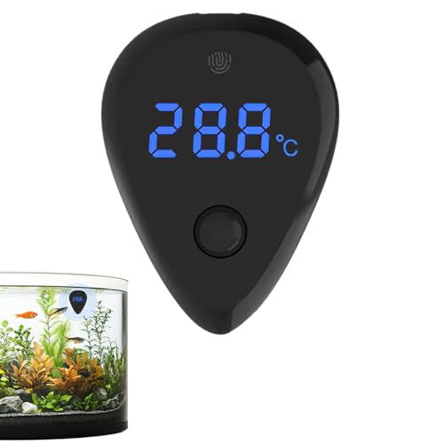 Gkumgwo Aquariumtemperaturmonitor - Digitales Thermometer,LED Display Monitor Präzisionsmessgerät für Aquarien Schildkrötenbecken Schulen Ausstellungen von Gkumgwo