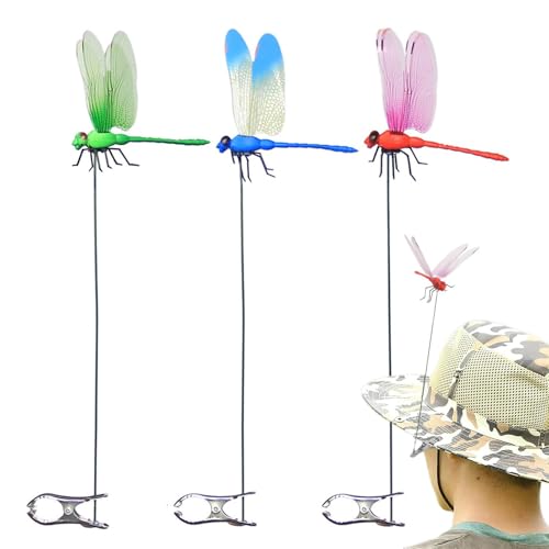 Gkumgwo Garten Libellen Clip | 3 Stück Libellen Attrappe | Libellen Gartendekoration Im Freien | Realistische Bunte Libelle Dekorationsclip | Libellen Hut Clip Für Terrasse Rasen Topfpflanze Gkumgwo Garten Libellen Clip | 3 Stück Libellen Attrappe | Libellen Gartendekoration Im Freien | Realistische Bunte Libelle Dekorationsclip | Libellen Hut Clip Für Terrasse Rasen Topfpflanze von Gkumgwo
