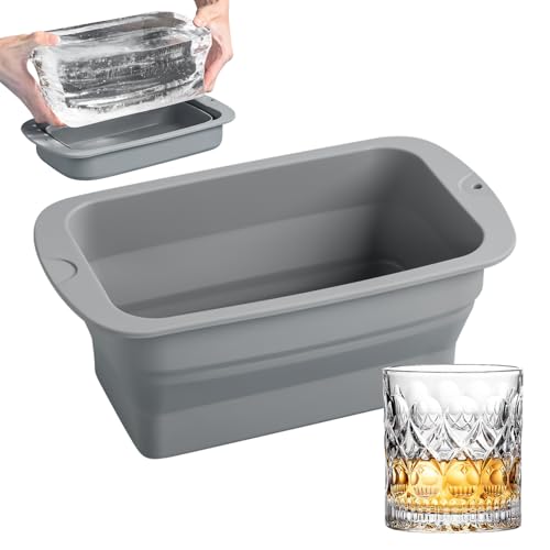 Gkumgwo Große Würfel Eiswürfelform - Silikon Eisform für große Würfel im Gefrierschrank,Wiederverwendbarer Behälter Küchenwerkzeug Für Haushalt Cocktail Whisky Bourbon Backen Gkumgwo Große Würfel Eiswürfelform - Silikon Eisform für große Würfel im Gefrierschrank,Wiederverwendbarer Behälter Küchenwerkzeug Für Haushalt Cocktail Whisky Bourbon Backen von Gkumgwo