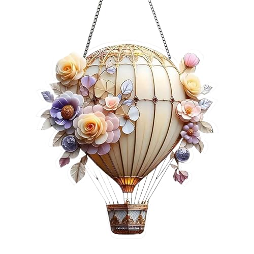 Gkumgwo Heißluftballon Dekoration | Buntes Heißluftballon Laternen Deko,Acryl Charmante Rasen Deko Artikel Dekorative Bunte Heimdekoration Für Garten Hof Gkumgwo Heißluftballon Dekoration | Buntes Heißluftballon Laternen Deko,Acryl Charmante Rasen Deko Artikel Dekorative Bunte Heimdekoration Für Garten Hof von Gkumgwo
