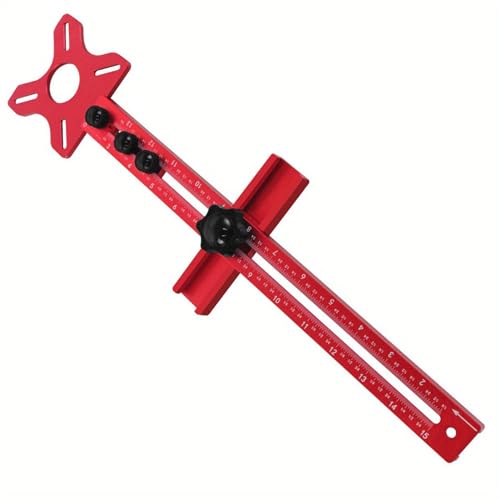 Gkumgwo Holzbearbeitungsvorrichtung - Aluminium Fräsrillenbrett - Jig Router Schablonen Frästisch Einsatzplatte Fräser Werkzeug für Effizientes Basteln von Gkumgwo