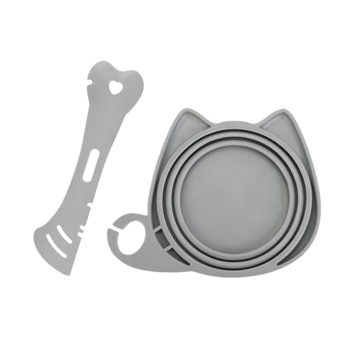 Gkumgwo Katzenfutternapf Deckel Und Löffel | Schutzdeckel Mit Spatel | Silikon Aufbewahrungsdeckel Mit Portionierlöffel Für Tierleckerlis Gkumgwo Katzenfutternapf Deckel Und Löffel | Schutzdeckel Mit Spatel | Silikon Aufbewahrungsdeckel Mit Portionierlöffel Für Tierleckerlis von Gkumgwo