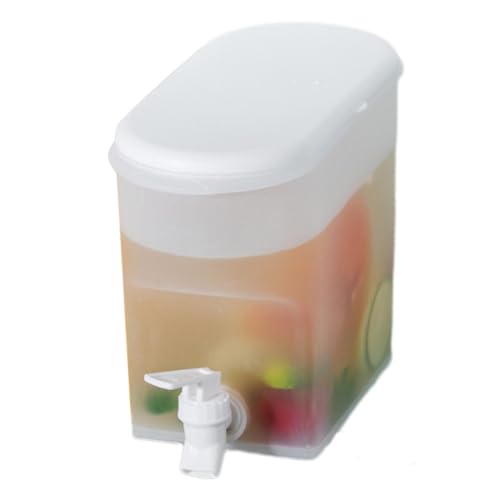 Gkumgwo Kühlschrank-Kaltwasser-Wasserkocher, 3,5 l Kaltwasser-Spender, einfacher und eleganter Kühlschrank-Getränkeeimer für Milch, Saft, Limo, Kaffee und Tee von Gkumgwo