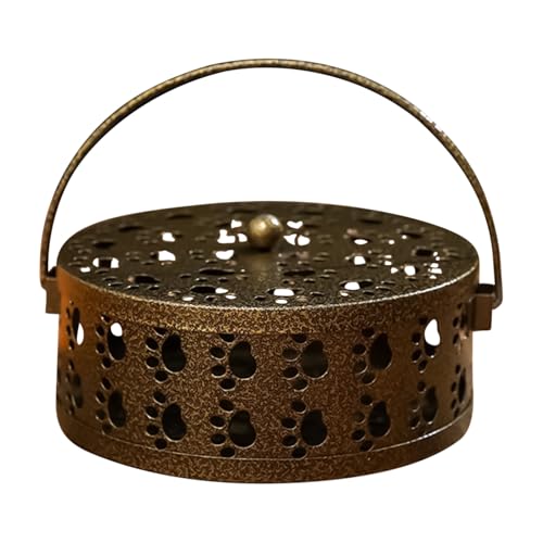 Gkumgwo Outdoor Räucherstövchen | Rutschfester hitzebeständiger Spiralhalter - Ständer Tablett Mit Katze Kralle Ausschnitt Für Outdoor Zuhause Yoga Meditation von Gkumgwo
