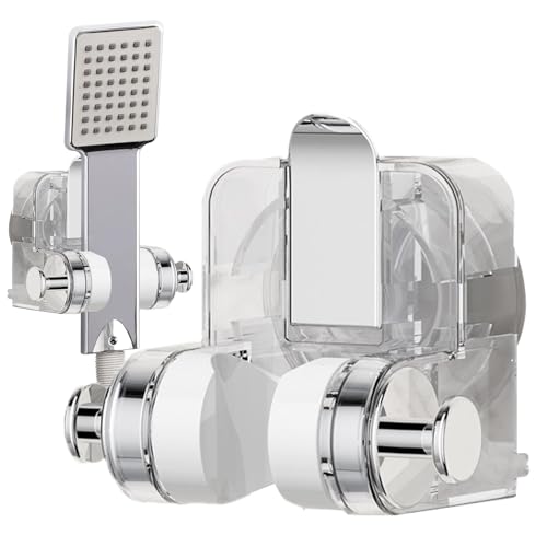 Gkumgwo Saugnapf-Duschkopfhalter,Duschkopf-Saugnapfhalter | Badezimmer-Duschstabhalter | Badezimmer-Saugnapf-Handbrausekopfhalterung, Wandmontage-Saugnapfhalterung für Duschkopf von Gkumgwo