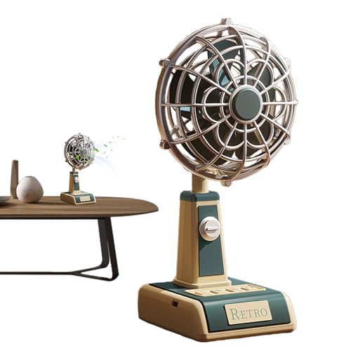 Gkumgwo Tischventilator | USB-Aufladbarer Persönlicher Kühlventilator,3-stufig Verstellbarer Ventilator Mit Klassischem Design Für Innen Außen Reise Büro Gkumgwo Tischventilator | USB-Aufladbarer Persönlicher Kühlventilator,3-stufig Verstellbarer Ventilator Mit Klassischem Design Für Innen Außen Reise Büro von Gkumgwo