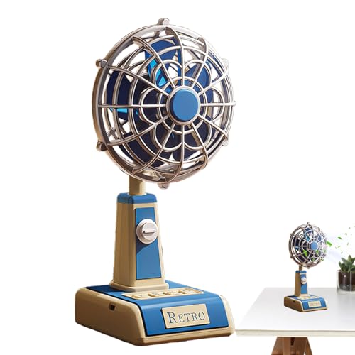 Gkumgwo Tischventilator - USB-Aufladbarer Persönlicher Kühlventilator | Retro-Design Ventilator Mit 3 Geschwindigkeitsstufen Für Zuhause Reise Auto Küche Büro Gkumgwo Tischventilator - USB-Aufladbarer Persönlicher Kühlventilator | Retro-Design Ventilator Mit 3 Geschwindigkeitsstufen Für Zuhause Reise Auto Küche Büro von Gkumgwo