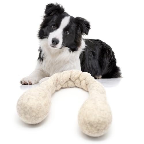 Glaciart One 38,1 cm langes Hundespielzeug aus Wolle – langlebiges Kauspielzeug für kleine und mittelgroße Rassen – natürlich, plastikfrei, nicht allergisch – langlebiger Spiel- und Aktivitätsball für Glaciart One 38,1 cm langes Hundespielzeug aus Wolle – langlebiges Kauspielzeug für kleine und mittelgroße Rassen – natürlich, plastikfrei, nicht allergisch – langlebiger Spiel- und Aktivitätsball für von Glaciart One