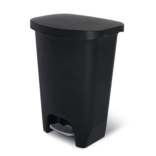 Glad GLD-74030 Großer Kunststoff-Mülleimer mit Clorox-Geruchsschutz des Deckels | 33 Liter schwarzer Abfalleimer mit freihändigem Fußpedal und Beutelringen Glad GLD-74030 Großer Kunststoff-Mülleimer mit Clorox-Geruchsschutz des Deckels | 33 Liter schwarzer Abfalleimer mit freihändigem Fußpedal und Beutelringen von Glad