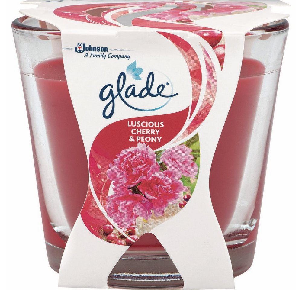 Glade by Brise Duftkerze Glade Decor Duftkerze im Glas Luscious Cherry & Peony Duft 70g von Glade by Brise