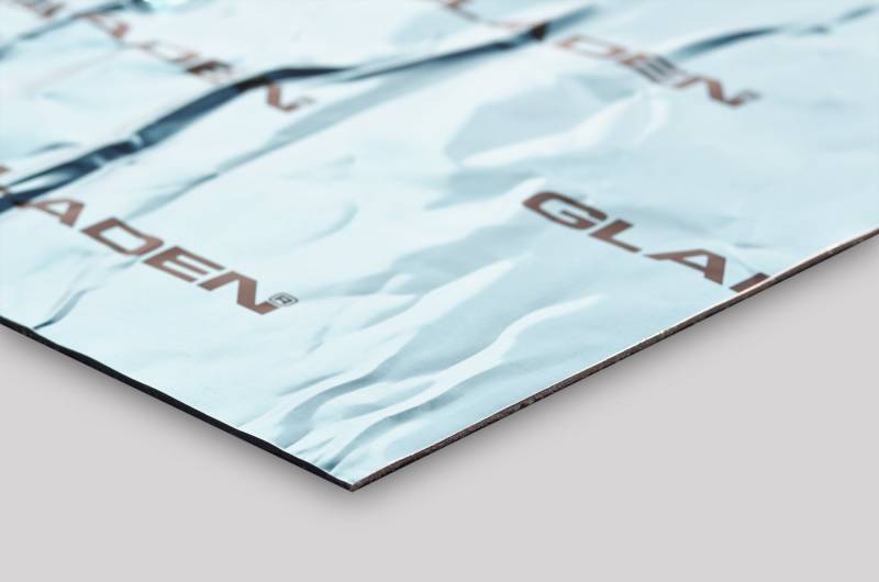 Gladen Dämmplatte Gladen AERO-Butyl Alubutyl - 2 Platten 460x800x1,8 mm von Gladen