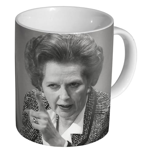 Glades Margaret Thatcher Point BW – Keramik 325 ml Tee-/Kaffeetasse von Glades