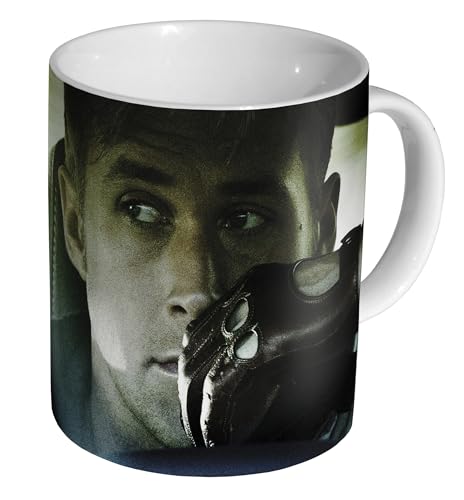 Glades Ryan Gosling Drive Close Up – Keramik 325 ml Tee-/Kaffeetasse von Glades