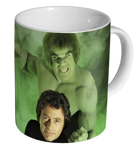 Glades The Incredible Hulk Bill Bixby and Lou Ferrigno – Keramiktasse für Tee und Kaffee, 325 ml von Glades