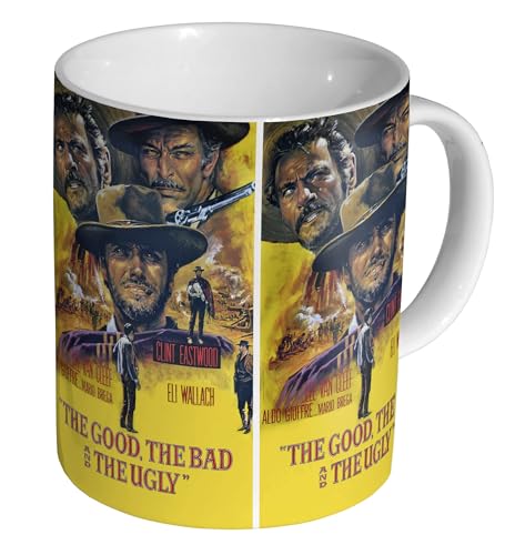 The Good, The Bad and The Ugly Classic Poster – Keramik 325 ml Tee/Kaffeetasse von Glades