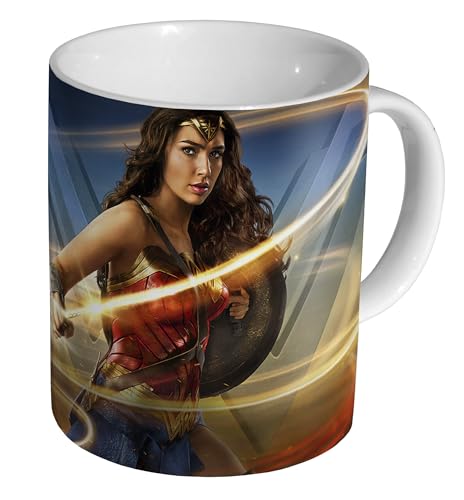 Wonder Woman Gal Gadot – Keramik 325 ml Tee-/Kaffeetasse von Glades