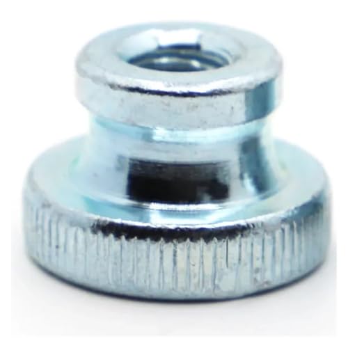 1–5 Stück M3 M4 M5 M6 M8 M10 Silber/Schwarz/Blau Doppelschritt-Einstellung Rändelmutter Handfestziehen Rändelmutter 3D-Drucker Vorhangfassade(Blue Zinc Plated,M6 5pcs) von Gladiaond