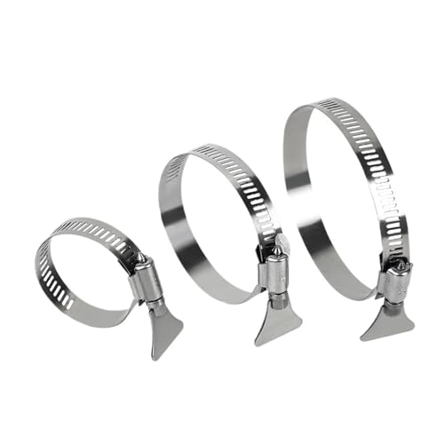 10 stücke 304 Edelstahl Schlauch Klemme Werkzeug Zubehör Einstellbare Wasser Rohr Befestigung Schnalle(91-114mm 10pcs) von Gladiaond
